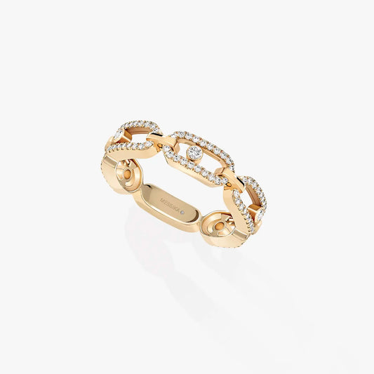 Bague Move Link Multi Pavée or et diamants