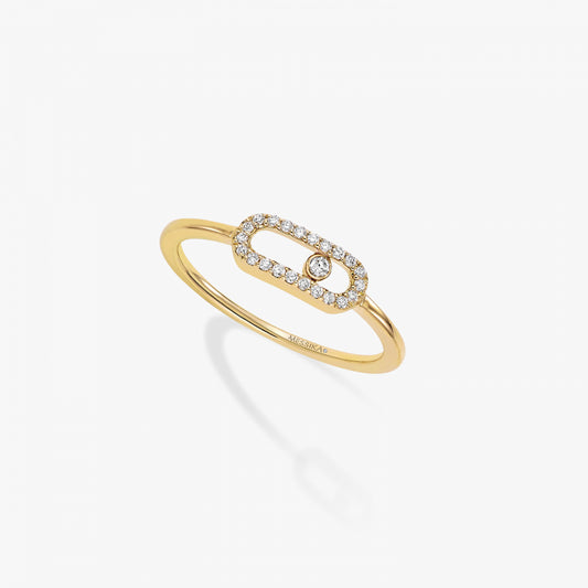 Bague Move Uno or et diamants