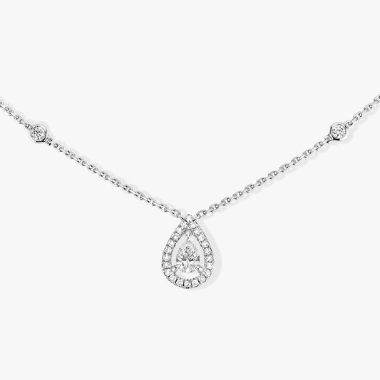 Collier Joy or et diamant poire