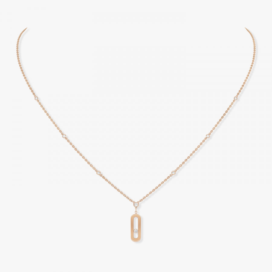 Collier Long Move Uno or et diamants