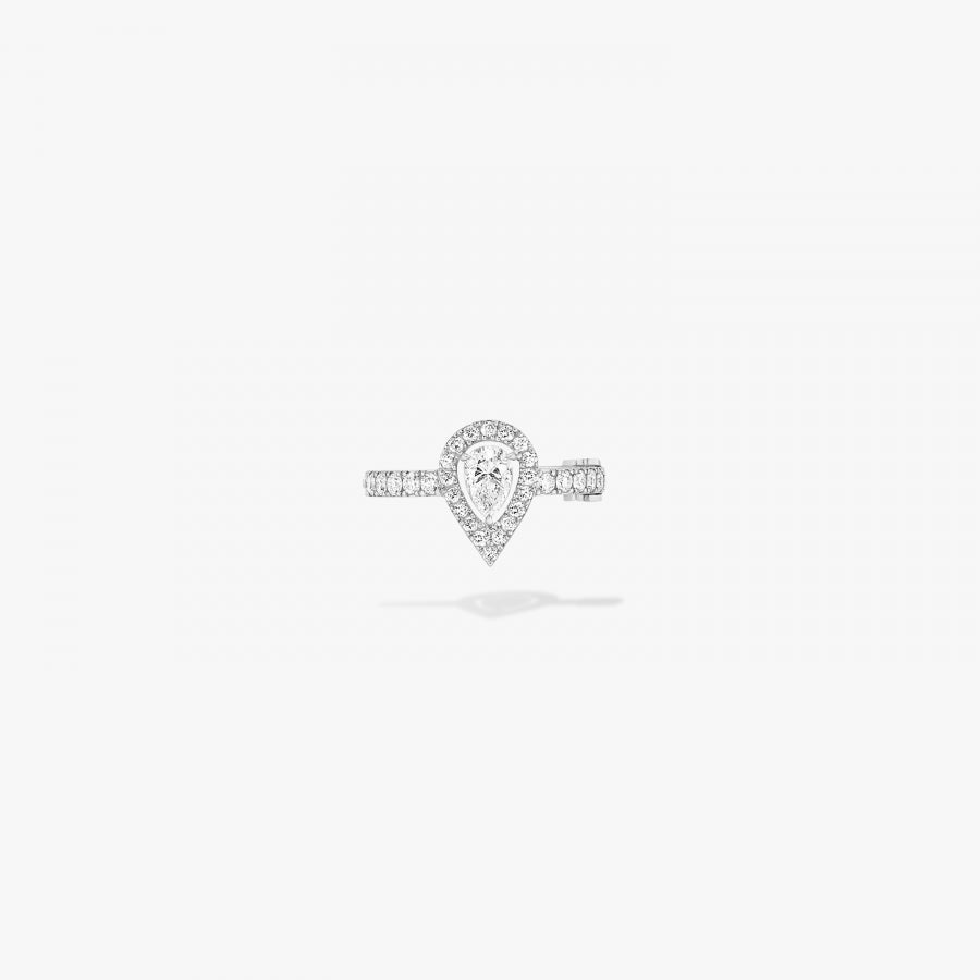 Mono clip milieu My Twin or et diamant taille poire